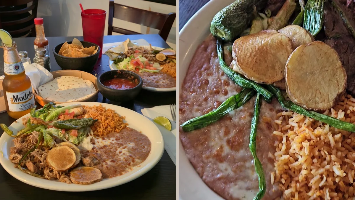 Mexican restaurant interior with counter service
